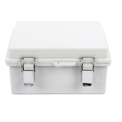 PRECISION PST-1722-11E Gabinete de Plastico ABS Uso en Intemperie IP66 (170 x 220 x 110 mm) Cierre por broche Inoxidable y Permite Cerrado con Candado y Llave (Perno 5mm) No Incluido