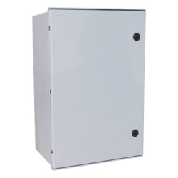 PRECISION PST-6080-30P Gabinete de Poliester IP65 Uso en Intemperie (600 x 800 x 300 mm) con Placa Trasera Interior de Plastico (Incluye Chapa y Llave).