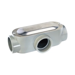 RAWELT OT-0307C Caja oval roscada tipo T de 2" (50.8) incluye tapa y tornillos.