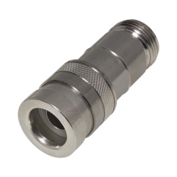 RF INDUSTRIES LTD COMP-NF-400 Conector N Hembra de Compresion en Linea para LMR-400 CNT-400 RG-8/U Plata/ Oro/ Teflon.