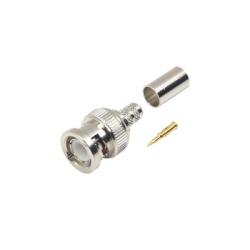 RF INDUSTRIES LTD RFB-1107-1X Conector BNC Macho de Anillo para cables RG-8/X LMR-240 9258.