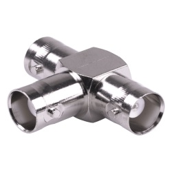 RF INDUSTRIES LTD RFB-1131 Adaptador Triple en T para 50 Ohm de BNC Hembra a Doble BNC Hembras Niquel/ Plata/ Teflon.