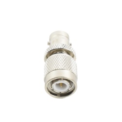 RF INDUSTRIES LTD RFT-1231 Adaptador en Linea de Conector TNC Macho a BNC Hembra Niquel /Oro /Teflon.