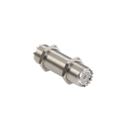 RF INDUSTRIES LTD RFU-537 Adaptador Pasamuros de Doble UHF Hembra (SO-239) Montaje para Panel con Rosca Estandar.