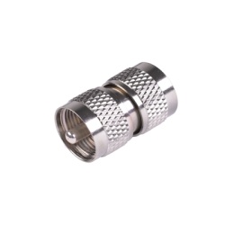 RF INDUSTRIES LTD RFU-538 Adaptador Barril en Linea de Conector UHF Macho (PL-259) a UHF Macho (PL-259) Niquel/ Plata/ Teflon.