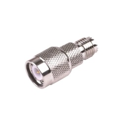 RF INDUSTRIES LTD RFU-628 Adaptador en Linea de Conector Mini-UHF Hembra a TNC Macho Niquel/ Oro/ Teflon.