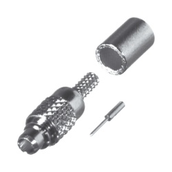 RF INDUSTRIES LTD RMX-9000-1A Conector MMCX Macho de Anillo Plegable para RG-178 BELDEN 83265 Grupo A Oro/ Oro/ Teflon.