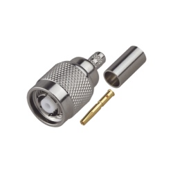 RF INDUSTRIES LTD RP-1202-C Conector TNC Macho Inverso de Anillo Plegable para Cable RG-58/U Niquel/ Oro/ Teflon.