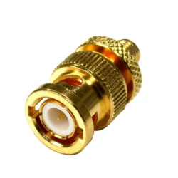 RF INDUSTRIES LTD RSA-3476-1 Adaptador en Linea de Conector SMA Hembra a BNC Macho Oro/ Oro/ Teflon.