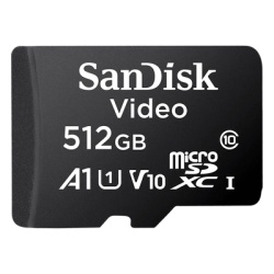 SANDISK SDSDQAS5512GBP Memoria microSD SanDisk 512GB / Alta Resistencia / Videovigilancia / Clase 10