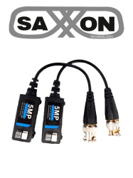 SAXXON SXN0410003 SAXXON SXCF500 - Par de Transceptores Pasivos / Botones Push / 5MP hasta 200 Metros / 1080P hasta 250 Metros / Soporta HDCVI / AHD / TVI / CBVS / Facil Conexion