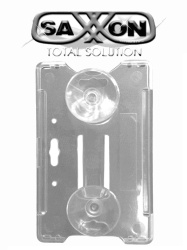 SAXXON SXN0980007 SAXXON ASCBCT2 - Porta Tarjeta de Plastico Transparente / Compatible con Tarjetas o TAG SAXXON de PVC