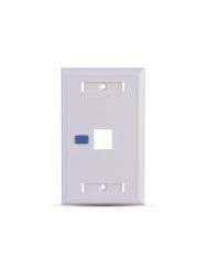 SAXXON TCE339083 SAXXON A1751E - Placa de pared / Vertical / 1 Puerto tipo keystone / Color blanco / Con etiquetas