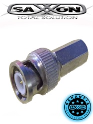 SAXXON TVC047018 SAXXON PSUBR10RG59 - Bolsa de 10 conectores BNC macho de enroscar para cable siames