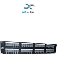 SBE TECH SBT1620003 SBE TECH PPC648P - Panel de parcheo categoria 6 con 48 puertos cumple con los estandares ANSI/TIA 568-C.2 e ISO 11801 2a Edicion y es producto certificable