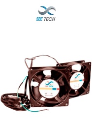 SBE TECH SBT1660004 SBE TECH J2VENTN127V- Par de extractores para gabinete extractor de 4 1/2 pulgadas de diametro
