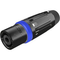 SEETRONIC SLDM4-B Speakon Conector de cable macho de 4 polos carcasa negra cable AWG10 30A - Img 2
