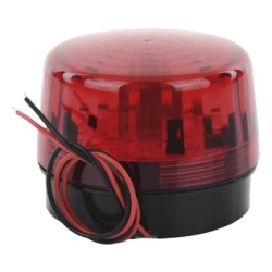 SFIRE SF-1301-BAQ Luz Estroboscópica LED / 35 LEDs / 8 Patrones de Parpadeo / IP66 / 12-24 Vcc/Vca / Batería de Respaldo 9V