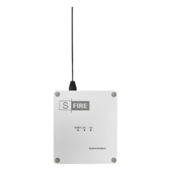 SFIRE SF-LORA-REC-2 Receptor Inalámbrico / Alcance 2500 m (8202.1 ft) / 2 Salidas de Relevador Tipo C / Frecuencia 433.92 MHz / Contacto Seco para Panel de Alarma