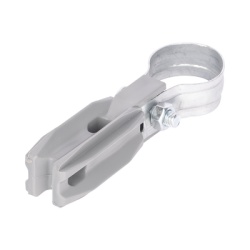 SFIRE SFABRAZADERA1PG Aislador de paso o esquina de color GRIS con abrazadera incluida de 1 Pulgada para uso en poste cerco electrico