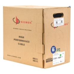 SIEMON 9C6R4-E3-RXA Bobina de Cable UTP Cat6 23 AWG de 4 Pares Alto Desempeno PVC (CMR) 305 Metros (1000 Pies) Reelex (Color: Azul) - Img 4