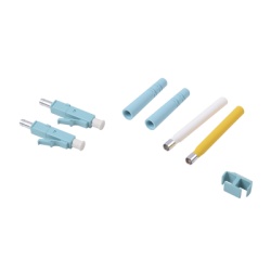 SIEMON FC2-LC-MM-J12 Conector de Fibra Optica LC Duplex Epoxico Fibra Recubierta Multimodo Color Aqua (No pre-pulido)