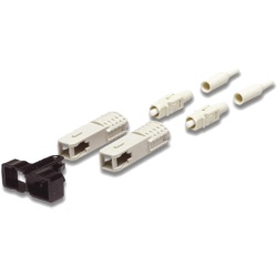 SIEMON FC2-SC-MM-B80 Conector de Fibra Optica SC Duplex Epoxico Fibra Recubierta Multimodo Botas Color Negro y Beige (No pre-pulido) - Img 2