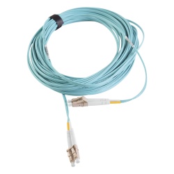 SIEMON FJ2-LCLC5L-10AQ Jumper de Fibra Optica Multimodo 50/125 XGLO OM3 LC-LC Duplex OFNR Color Aqua 10 Metros (32.81 Pies)
