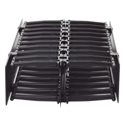 SIEMON HCM-4-2U-D Organizador de Cable Horizontal RouteIT Doble Para Rack de 19in 4in de profundidad 2UR - Img 3