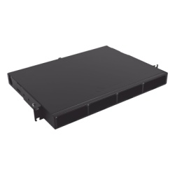 SIEMON LVE-1U-MS-C01A Distribuidor de Fibra Optica de Alta Densidad LigthVerse *Core* Para Rack de 19 Pulgadas Acepta 4 Placas Plug and Play Hasta 96 Fibras 1 UR