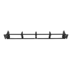 SIEMON LVPC-1UFS01A Fiber Panel Lightverse Combo Rack Mount 1U Fixed Access Empty 4 Openings Black Shielded Flat Without Wire Manager