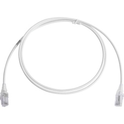 SIEMON MC6-05-02-28B Patch Cord MC6 Modular Cat6 UTP CM/LS0H 1.52 Metros (5 Pies) Color Blanco Diametro Reducido (28AWG) Version Bulk (Sin Empaque Individual) - Img 2