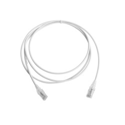 SIEMON MC6-07-02-28B Patch Cord MC6 Modular Cat6 UTP CM/LS0H 2.13 Metros (7 Pies) Color Blanco Diametro Reducido (28AWG) Version Bulk (Sin Empaque Individual)