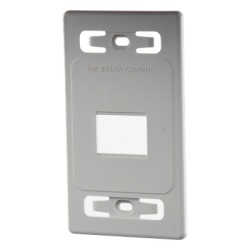 SIEMON MX-FP-S-02-02 Placa de Pared Modular MAX de 2 Salidas Color Blanco