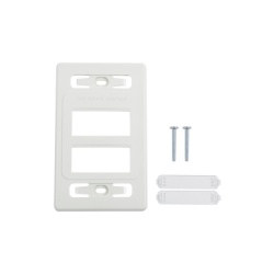SIEMON MX-FP-S-06-02B Placa de pared modular MAX de 6 salidas color blanco version bulk (Sin Empaque Individual)