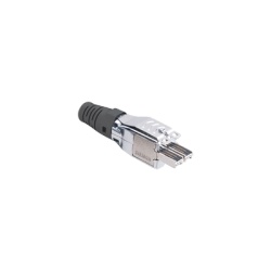 SIEMON T7P4B011 Plug TERA de 4 Pares Compatible con Cable Solido de 0.64 - 0.55 mm (0.025 - 0.022 Pulgadas) (22 - 23 AWG) S/FTP y F/FTP Color Negro