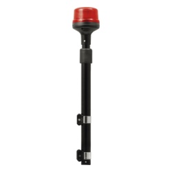SIGNALPRO SPT16R Luz Telescopica para Motocicletas de 8 LED Rojo Lente Rojo SAE