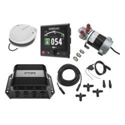 SIMRAD 000-13291-002 Piloto Automatico Simrad para Embarcaciones Fueraborda y Dentrofueraborda / Paquete Completo / Controlador AP44 con Pantalla a Color 4.1 Pulgadas / Bomba Hidraulica RPU-80 / Bruju