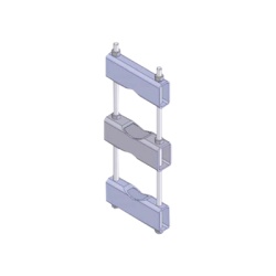 SINCLAIR CLAMP-006C Herraje Sencillo de Montaje para Antena o Mastil con diametros de 5 pulg. (8.89-14.13 cm.).