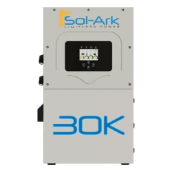 SOL-ARK 30K3PN208V Inversor Híbrido Trifásico / 30 kW / 120/208 V / IP65 / Eficiencia 97.5% / Transferencia 5 ms / 160-500 Vcc Baterías
