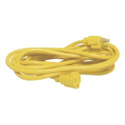 SURTEK SYS-136175 Extension Electrica de Uso Rudo Aterrizada 30 metros / Color Amarillo.