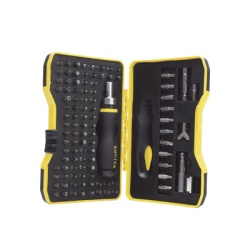 SURTEK SYS-JDP101 Juego de 101 puntas intercambiables con accesorios en juego incluye destornillador tipo matraca.