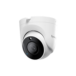 SYNOLOGY TC510 Cámara Turret AI / Sensor 5 Megapixel 2880×1620 / Lente 2.8 mm F1.8 Gran Angular 110° / IR 30 m (98.4 ft) / IP66 IP67 IK10 / PoE / Edge AI / NDAA TAA