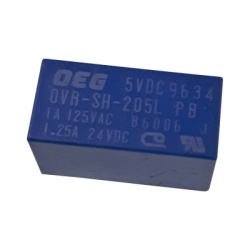 Syscom 43-11605 Relevador de +5 V con capacidad de 1 Amp. a 125 Vca. 1.25 Amp. para 24 Vcc.