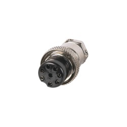 SYSCOM PARTS M-28 Conector de Microfono Macho de 8 Contactos de Uso Rudo.
