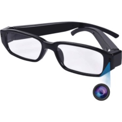 Syscom TE663 Cámara Oculta en Lentes (Spyce Camera) / Resolución 2 Megapixel (1080P) / Memoria de 8GB / Grabación de Audio y Vídeo / Captura de Fotografías