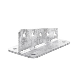 SYSCOM TOWERS SLM-ANG Ancla Aleta de 5 Orificios con 4 Puntos de Fijacion. Uso en Fijacion de mastiles. Galvanizado por Inmersion en Caliente.