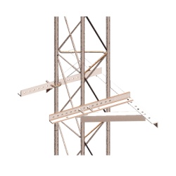 SYSCOM TOWERS SM-PM Montaje Sujetador A Pared P/Tramo STZ30/35/45 Galvanizado Electrolitico.