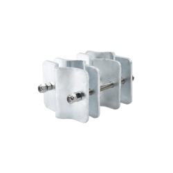 SYSCOM TOWERS SMM-K4 Herraje Adaptador de Mastil para Diametros desde 3/4" hasta 2-1/4". Galv. en Caliente.