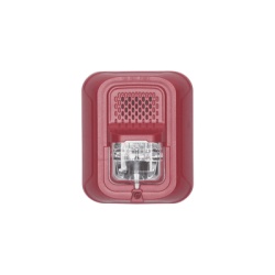 SYSTEM SENSOR CHSR-L Sonorizador Tipo Chime con Lampara Estroboscopica a 2 Hilos Montaje en Pared Color Rojo con Configuracion Estroboscopica Seleccionable Nuevo Diseno Moderno y Elegante y Menor Cons